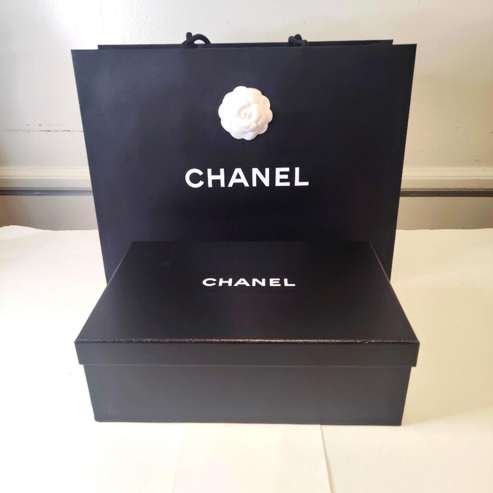 CHANEL Empty shoes Box and Shopping Bag